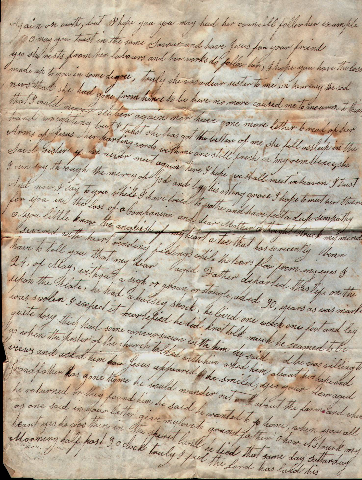 1851 Letter from Lydia (Stanton) Spicer - PG 2