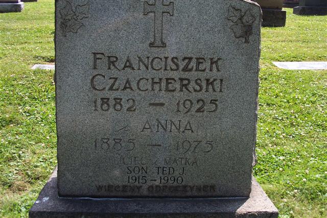 Czacherski Family Headstone