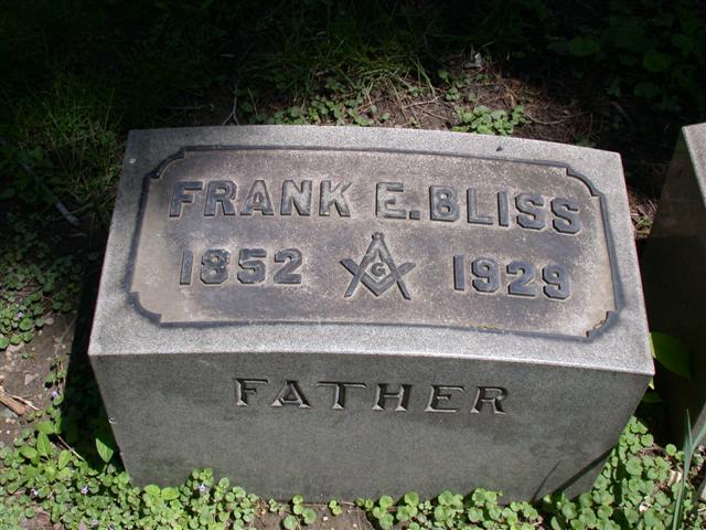 Bliss, Frank Eugene 1852-1929