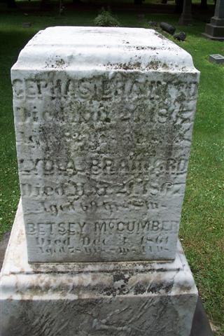 Mrs. Matthew McCumber. Section F, Lot 227, Grave 1.