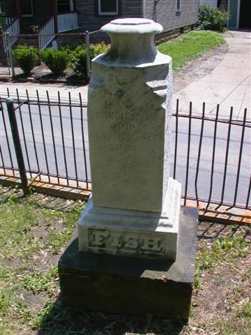 Fish Family Monument<BR>
North face of Daniel Fish/Sarah Wells monument<BR>
Fish, Francis R. 1854-1877