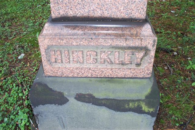 Hinckley Monument (lower view)