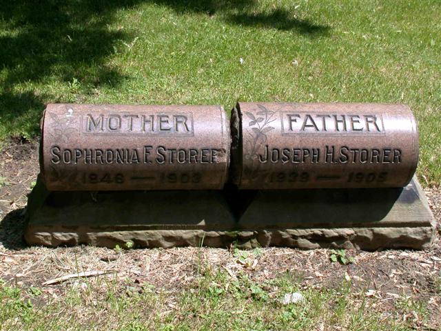 Storer, Joseph H. Jr. 1838-1905 and Poe, Sophronia 1846-1903