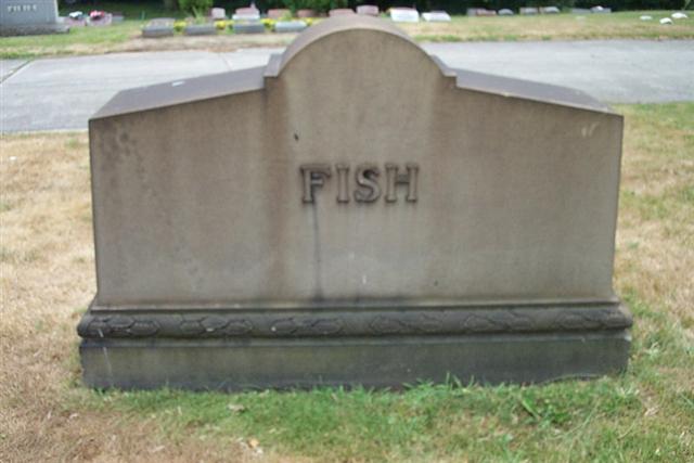 Fish Family Monument (Jefferson Fish and Family) - Rear view