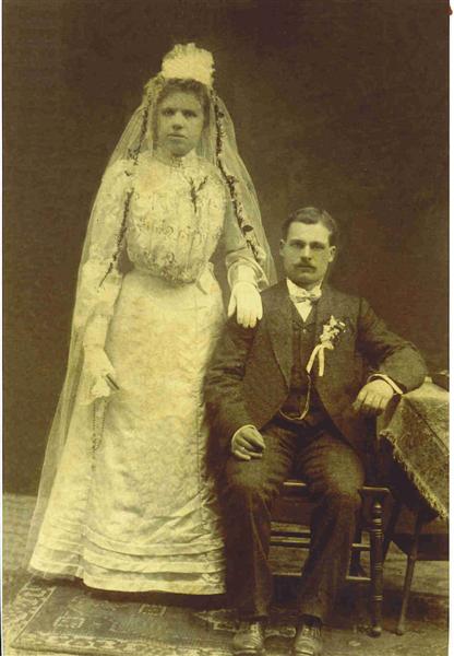 Spooner, Bruno and Anna (Piatek) - Wedding portrait