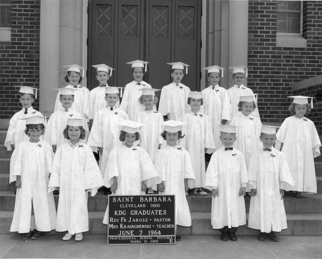 St. Barbara's 1964 Kindergarten Graduation Class (Source: SBC)