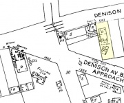 Map showing location of Uri Richards' home and gas station.