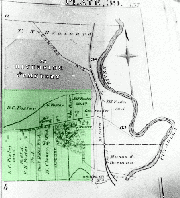 1852 Property Map of Lot 74D.C. Foster's property at the upper left became what became known as The Park Addition. D.C. Foster was Daniel Foster, brother of Ebenezer Foster