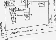 1953 Property map for W.14th and Denison Ave.