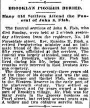 1903 Funeral notice for John Stanton Fish