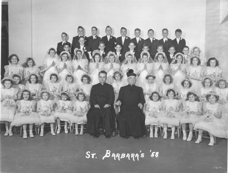 Image:St Barbara's Communion 1958 (with flower girls).jpg