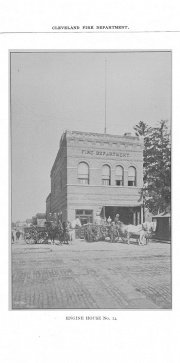 Engine House 24Cleveland Fire Dept.Pearl St. and Terrace (West 25th St. and Willowdale Ave.)Source: History of the Cleveland Fire Department, 1897